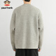 Paul Frank Sweater Men's Autumn and Winter Versatile Loose Knitwear Men's Jacket Trendy Brand Wool Bottoming Shirt Light Gray XL