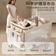 Fuxingle FORSUNNY crib multifunctional foldable removable splicing bed 0-3 years old newborn baby rocking crib to sleep artifact Qiujin crib with mattress changing table mosquito net variable cradle crib baby products full moon gift event post pictures to send spine protection coconut palm mattress