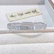 Beijing Gold Trading Center Co., Ltd. Platinum Oval Open Bracelet Glossy Crushed Ice Clover Bracelet About 20g