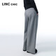 Jin Yujie 2025 Autumn New Product Velvet Casual Pants Long Women's Loose Warm Straight Wide Leg Pants S253KP479Y Dark Gray S Suitable for 100Jin Jin is equal to 0.5kg or less