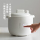 Olayks instant electric stew pot, household electric stew pot for 3-5 people, multi-functional, porridge, soup and food supplement, fully automatic white porcelain inner pot, micro-pressure direct stew 2.5L