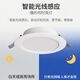 Foshan Lighting (FSL) 5.8G Intelligent LED Induction Downlight Microwave Radar Human Body Sensor Light Ultra-Thin 6W Neutral Light (4000K) with Photosensitive Opening 85-100mm