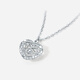 Saturday Fu PT950 platinum necklace for women platinum love pendant birthday gift B0622169 about 4.93g 40+5cm