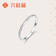 Liuguifu Jewelry Platinum Ring Multilateral Symphony PT950 Platinum Ring Female PT0100108 12# 1.2g