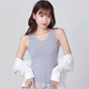 KMKQ Vest Women's Summer 96 Cotton White Suspension Thin Racer Top Long Sleeveless T-shirt Women's Inner Ginger S