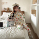 Gong Die Light and Soft Crayon Shin-chan Spring and Autumn Pajamas Couple's Wear Long Sleeve Cartoon Cute Full Print Home Clothes for Men