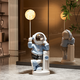 BHM Astronaut Large Ornament Floor-standing Audio Living Room Ornament TV Cabinet Sofa Decoration Housewarming Gift Blue Astronaut Total Height 127cm + Bluetooth Speaker + 16 Color Lights + Piggy Bank