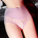 Sexy underwear lace transparent crotch can be inserted into the thong suit underwear sexy passion large size purple L size crotch 100120Jin Jin equals 0.5 kg