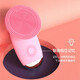 Handheld rechargeable massage cleansing bath and face wash artifact household face wash instrument face brush portable electric facial cleansing instrument pink