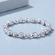TTMIX elastic rope honeycomb platinum bracelet pt950 platinum bracelet women's laser beads platinum bracelet gold weight 18.32g thick 5.9mm