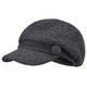 Kenmont beret women's autumn and winter versatile peaked cap Korean style sweet and cute octagonal hat British woolen hat dark gray M adjustable (57.5c)