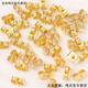Buhesyt Lao Fenghuang Lao Fengxiang gold ear plugs 999 pure gold non-slip anti-falling ear buckle earplugs back plug versatile universal earrings 0.05g