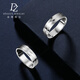 Duozun pt950 platinum couple ring platinum one-line holding ring men and women wedding ring new Chinese Valentine's Day anniversary gift sold individually No. 16 5.8-6.0g (width 5mm)