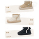 M1&M2 Spanish children's shoes, children's cotton boots, winter new warm girls' boots with Velcro, boys' cotton shoes, boys' snow boots, khaki size 24, suitable for feet 14~14.5cm long