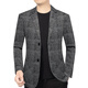 Playboy (PLAYBOY) blazer men's 2025 spring and autumn new men's woolen casual suit single suit daddy suit 70401 coffee color wool content 30 2XL 185 suitable for 155-175Jin Jin equals 0.5 kg