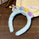 Zhao Lusi's same style cute and funny plush hair hoop for women autumn and winter high skull face wash headband hairpin hair band hair accessories Zhao Lusi's same style 2