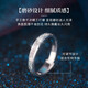 Farcoko Platinum Couple Ring Galaxy Ring pt950 Light Luxury Proposal Confession Anniversary Gift for Girlfriend Birthday Light Luxury Style - Galaxy Couple Ring Luxury Gift Box