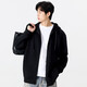 MINISO Youth Heather Gray Simple Smiley Face Hooded Cardigan Jacket Men's Autumn and Winter Casual Sweater High-Level Loose Jacket Heather Gray (m22 light gray smiley face chest label) L /175 (weight 120-140Jin Jin is equal to 0.5 kg)