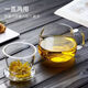 High temperature resistant explosion-proof glass flower teapot filtered black tea teapot Kungfu glass teapot Mingyu teapot 500ml