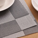 Mengting dining table mat, coffee table mat, anti-scalding mat, PVC western food mat, table mat coaster, 4 pieces 45*30cm 3034