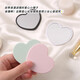 Love Makeup Mirror New Cute Love Simple Mirror ins Portable Love Student Face Value LED Portable Mirror Makeup Mirror White