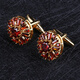 Lieshang Autumn New Gold Crimson Crystal Cufflinks French Shirt Cuffs Men's Fashion Business Gift Box Gold_Crimson Crystal_Awesome Cufflinks
