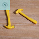 LNGA LANDGRE claw hammer plastic hammer yellow plastic hammer mini toy small hammer plastic handle small hammer children DIY Korean style yellow small hammer 2 pieces