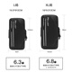 Pelliot outdoor mobile phone arm bag sports equipment running large capacity waterproof fitness arm bag for men and women obsidian black L