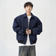 MMOPTOP American flight jacket autumn and winter men's fashion versatile loose casual jacket MJK10 navy blue L