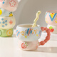 Kawashimaya creative mug household niche design ceramic water cup high-value breakfast milk coffee cup