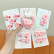 Pink Sakura Hairpin Children's Bangs Side Clip Sweet Hairpin BB Clip Headwear Girls Hair Circle Headband Hair Accessories Sakura Big Hairpin 2-piece Set
