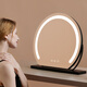 The other half of the German FZY lighted makeup mirror led fill light charging lamp desktop desktop semi-circle rotatable makeup table mirror 60cm fashionable white plug-in