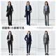 Chen Fu business suit suit for women, fashionable white-collar suit jacket, temperament goddess style commuting interview formal work clothes, navy suit + gray shirt + big leg pants L recommended 100-110 Jin Jin equals 0.5 kg