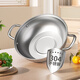 Konbach (KBH) 304 stainless steel hot pot thickened soup pot double-ear gas stove open flame induction cooker universal 30CM