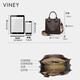 Viney bag women's leather bag large capacity bucket bag light luxury portable crossbody birthday gift high-end gift for girlfriend and wife