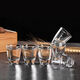 Liquor cup, tea cup, household small wine cup, thickened bullet cup, drinking glass, wine set, bullet cup-40ml, two packs
