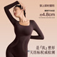Curveism Zhang Yuqi's same style black long-sleeved shapewear warm tummy control butt lift corset bodysuit black M