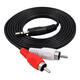 3.5mm 1/2 audio cable 3.5mm dual audio cable 2RCA double-head plug power amplifier computer speaker cable conversion line high fidelity and cost-effective special price 1/2 1.5 meters