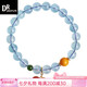 DRJEFUN ice-permeable aquamarine bracelet for women South red gourd pendant blue bracelet gift with gourd 10MM