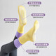 He Jian Gong Yoga Socks Autumn and Winter Dance Socks Fitness Pilates Buffer Shock Absorption Professional Non-Slip Mid-length Training Sports Socks New Non-Slip Yoga Socks Pink One Size