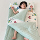 Cotton children's sleeping bag, baby quilt, spring and autumn dual-purpose kindergarten beanie anti-kick sleeping bag, universal for all seasons, wonderful dinosaur, skin-friendly and soft, 100*150+pillow core 30*75, winter style 6Jin Jin equals 0.5kg