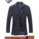 Lilan Men's Autumn and Winter 2025 New Suit Wool Single Jacket Young Men's Casual Business Suit Warm and Trendy Gray L 175 (130-145Jin Jin equals 0.5 kg)