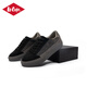 Lee Cooper casual shoes for men 2025 autumn and winter new wear-resistant thick sole heightening men's shoes business casual sneakers for men dark gray 40