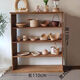 Yingtang solid wood storage bookshelf bookcase retro simple lattice storage home study partition floor display rack Chen 1110 meters * width 30 cm * height 130 cm