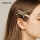 AJIDOU Ajidou hair accessories women's fashionable butterfly combination gold side clip birthday gift silver + gold 1 piece
