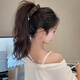 NIANFIN Korean Satin Banana Clip Vertical Clip Women's 2025 New High Ponytail Clip Fixing Artifact Back of the Head Hairpin Headgear