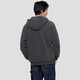 Gap men's and women's autumn polar fleece contrasting logo loose hooded zipper sweatshirt 786693