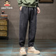 Paul Frank casual pants men's autumn and winter corduroy pants men's thermal sweatpants men's sweatpants gray XL