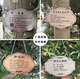 Tree sign, customized tree and flower sign, hanging plant popular science sign, ancient tree insertion sign, introduction sign, stainless steel 20*15CM