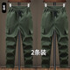 Welding work clothes trousers pure cotton extra-grade overalls men's wear-resistant anti-scalding factory auto repair labor insurance casual straight pants military green + navy blue wear-resistant thickened 2 pieces XL 175 recommended 125-145 Jin Jin equals 0.5 kg
